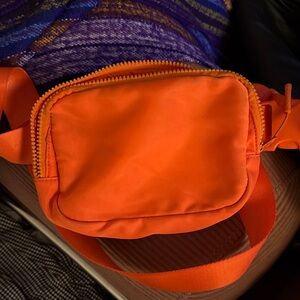 Vibrant Orange Men's Crossbody Bag